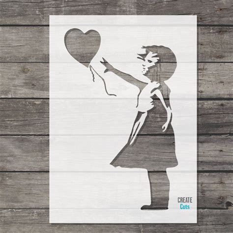 heart balloon banksy stencil